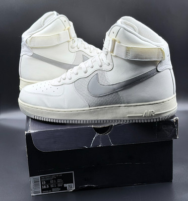 Size 15 - Nike Air Force 1 '07 LV8 High Sail Medium Grey