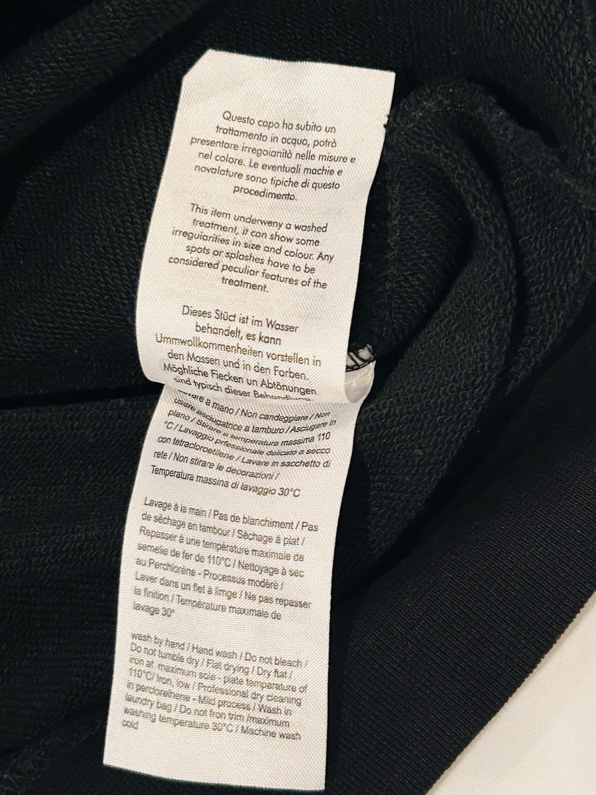 AUTHENTIC GIVENCHY PARIS Blk Stacked Embossed Log… - image 5