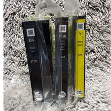 Epson 273 273XL Ink Cartridges Lot of 3 Black Photo Black Yellow OEM Sealed