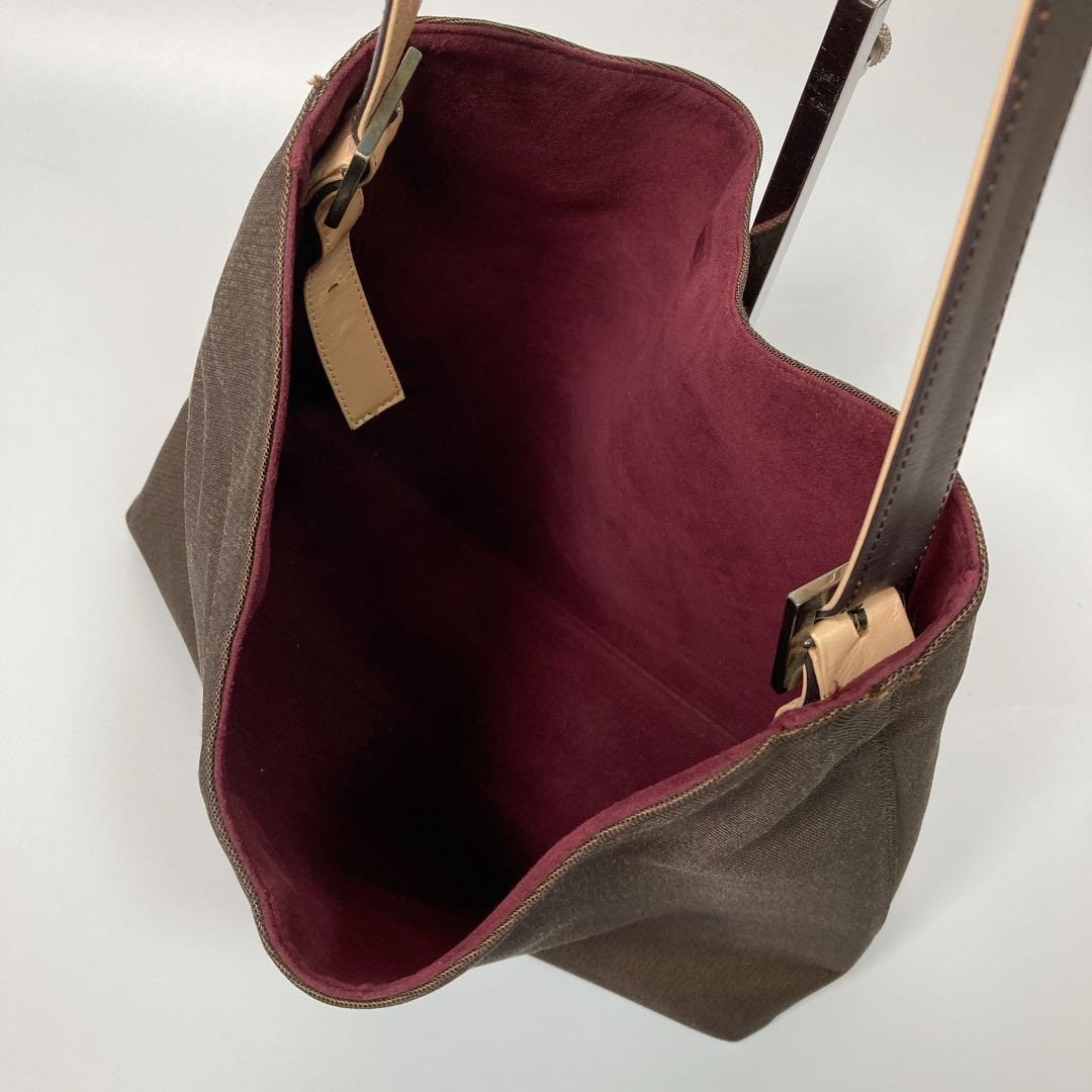 Givenchy Vintage Hobo Shoulder Bag 4G Logo Canvas Leather USED Auth #S2664 image 10