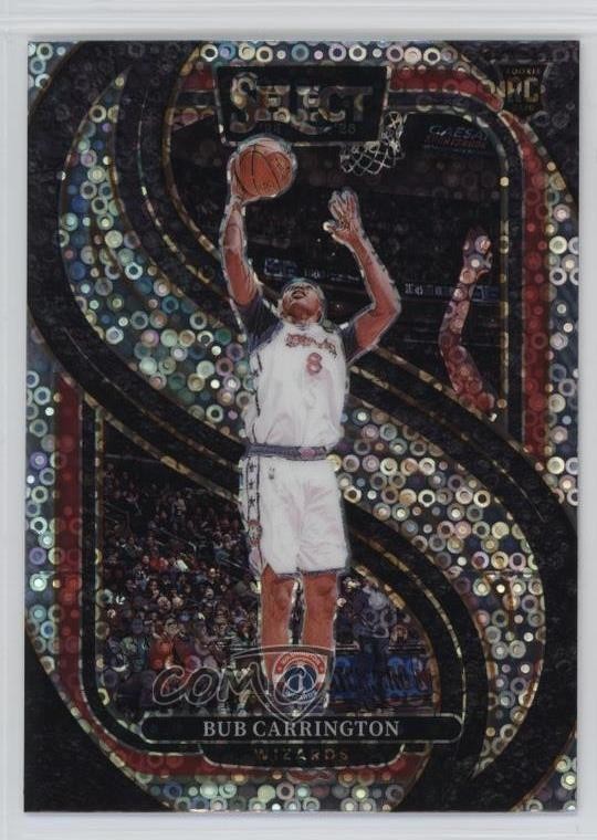 2024-25 Panini Select Premier Level Disco Prizm Bub Carrington #197 rw6