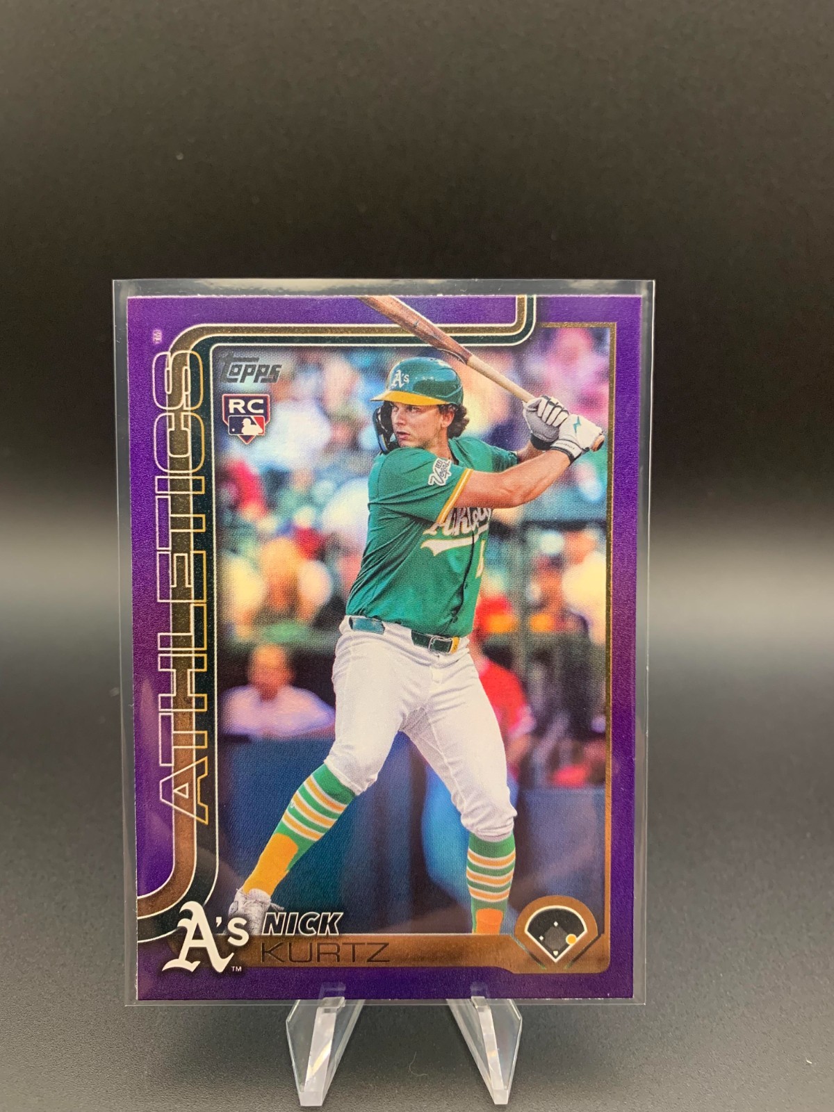 2025 Topps Update Series - Nick Kurtz #US201 Purple Rainbow Foil /250 (RC)