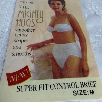 Breezies Mighty Hugs Super Fit Control Brief Shapewear Sz M