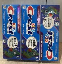 Crest Kids Advanced Color Changing Fluoride Toothpaste 4.2 oz (3 Pack) 1.03 per gallon
