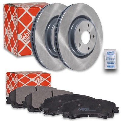 2x Febi Bremsscheiben Ø319mm + Beläge vorne passend für Nissan X-Trail 3 (T32)