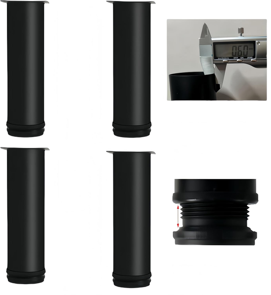 4 StüCk MöBelfüßE Verstellbar, HöHenverstellbare FüßE (0-15Mm) - Rostfreier Edel-image