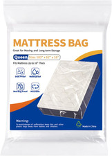 Mattress Bag for Moving Storage - Plastic Waterproof Mattress Protector Cover,He