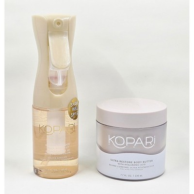Kopari Sunscreen Mist and Body Butter Set Unisex 5oz/7.7oz Gold Glow Hydration