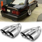 For Lexus LS460 LS430 LS400 Dual 2.5" In 3.5" Out 9.5" Quad Double Exhaust Tips