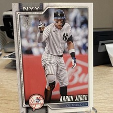 Topps 2026 Series 1 Aaron Judge New York Yankees #1 Base Set Card MVP