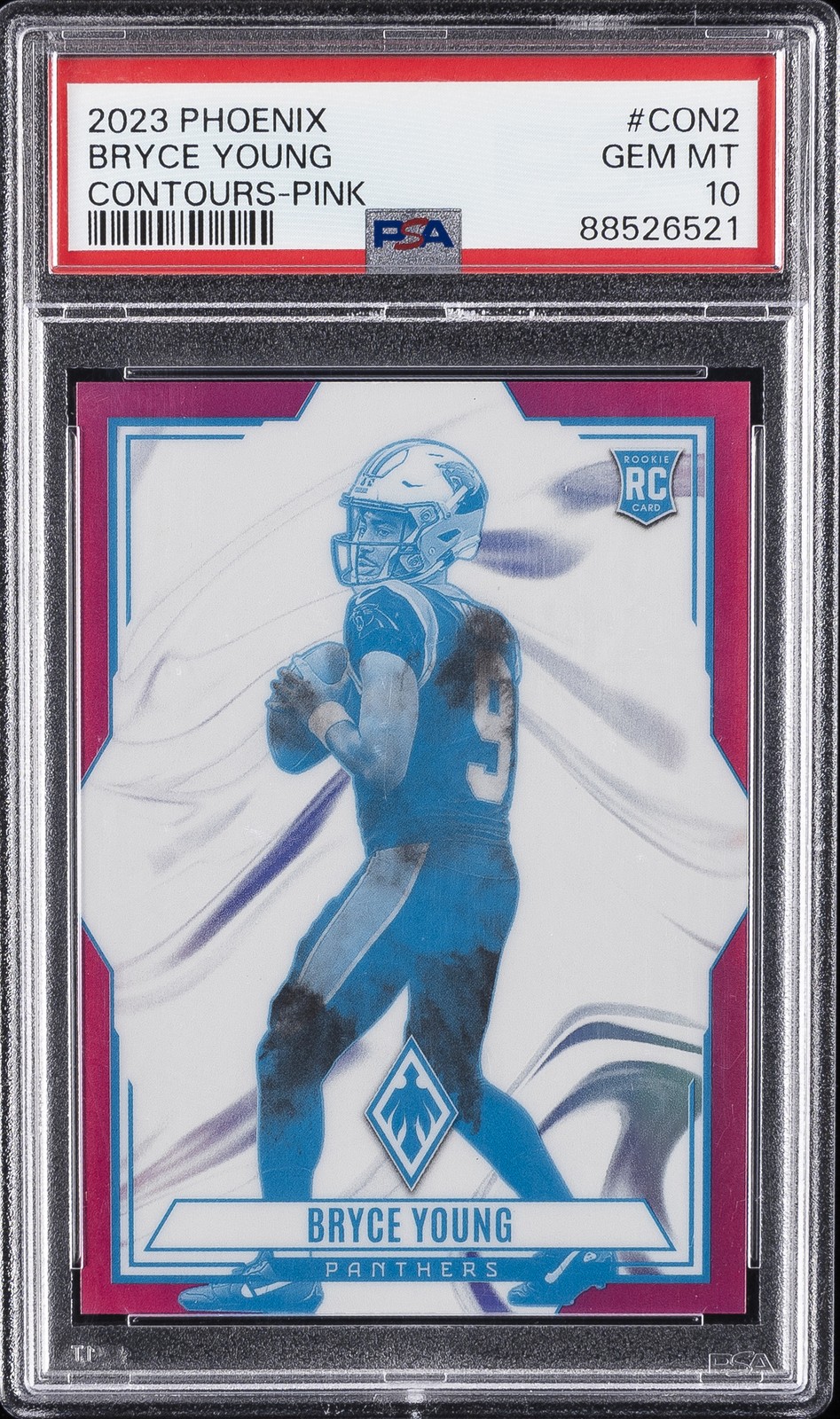 Bryce Young Panini Phoenix Contours #CON2 Pink