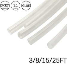 3:1 Heat Shrink Tube-3/32" Clear Dual Wall Marine Adhesive Glue Lined Waterproof