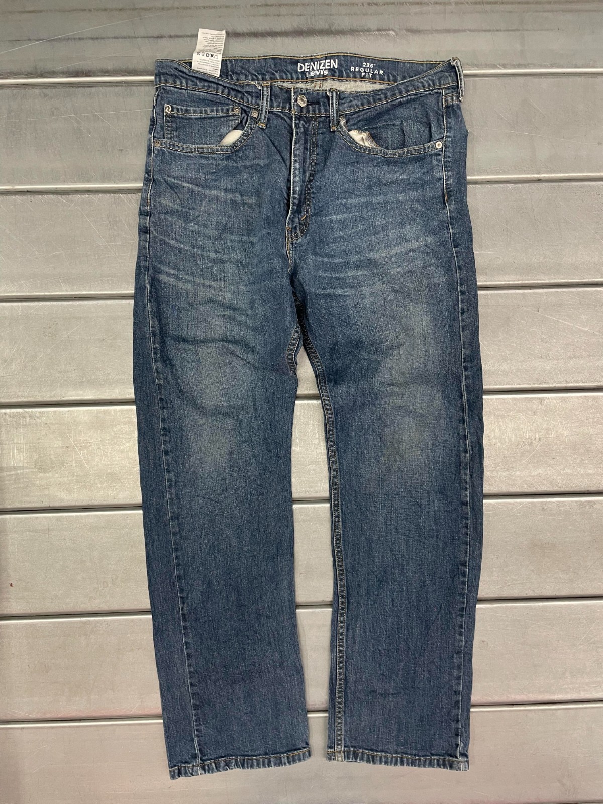 DENIZEN Levis 236 Jeans Regular Fit Mens 34x30 Blue Medium Wash Denim Straight