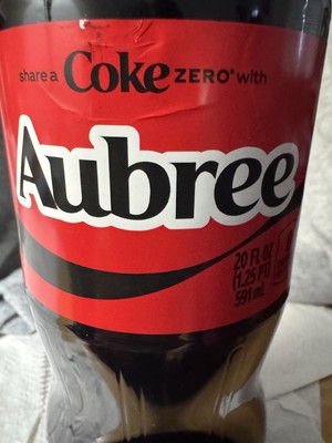 Share a Coke with Aubree 2025 Personalized Gift Coca~Cola Bottle