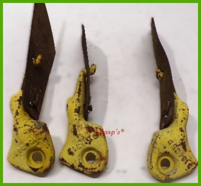 B10446 B10434B * John Deere Disk Scrapers * Set of 3 * AW KBA * Genuine * Clean! - Image 4 of 4