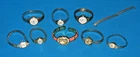 Vintage Lot of 8 Ladies Wristwatches - Benrus, Woldman, Cariole, Caravelle, RJG