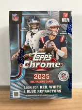 2025 Topps Chrome NFL Football Value Blaster Box Factory Sealed *In Hand*