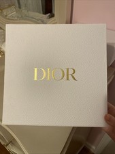 DIOR WHITE EMPTY GIFT BOX 9 X 9 X 4.5 Ribbon Tissue Inside