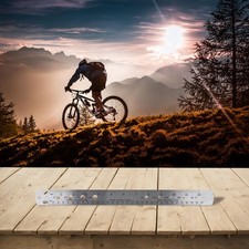 Regla de medición de radios de bicicleta Medidor de longitud Manivela Pasador Rodamiento de bolas Regla