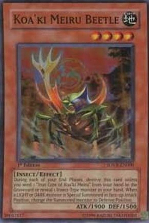 Koa'ki Meiru Beetle SOVR-EN000 YuGiOh Stardust Overdrive trading card — raw and PSA graded price guide