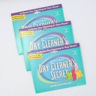 Woolmark Dry Cleaner's Secret Home Dry Cleaning In Your Dryer 3 Pkgs of 1 Sheet