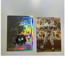 Hank Aaron Upper Deck Heroes of Baseball 1991 Hank HH1 Braves 2-Card Lot 1994
