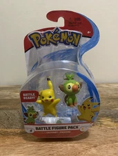 Pokemon Pikachu & Grookey  Battle Figure Pack Battle Ready Age 4+ New Sealed