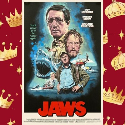 Jaws Filmplakat A3 Film Horror Steven Spielberg Iconic 1975 Poster