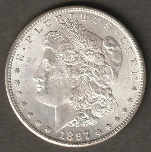 1897-S MORGAN DOLLAR BU CONDITION  ---  YHHN
