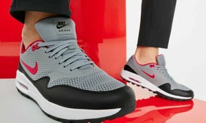 Nike Air Max 1 G Golf Noir/Gris/Rouge Homme Taille 7.5 8 12 CI7576 002 Neuf  | eBay