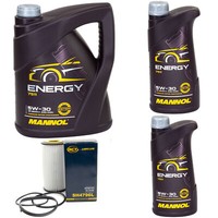 MotoröL Set Mannol Energy 5W-30 API 7 Liter + ÖLfilter FüR Volvo S80 V70 XC70
