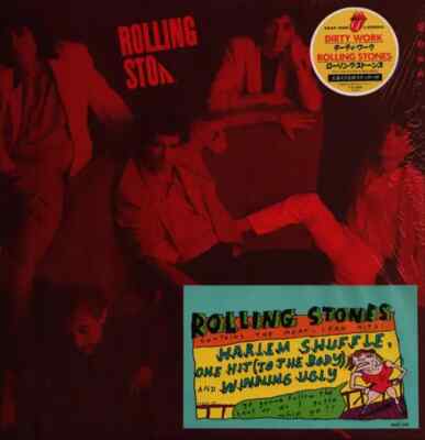 LP The Rolling Stones Dirty Work INCL. HYPE STICKER, INSERT, STICKER JAPAN