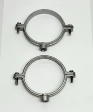 Lot Of 2, SMT 3” 304 Stainless Steel Split Ring Pipe Hanger