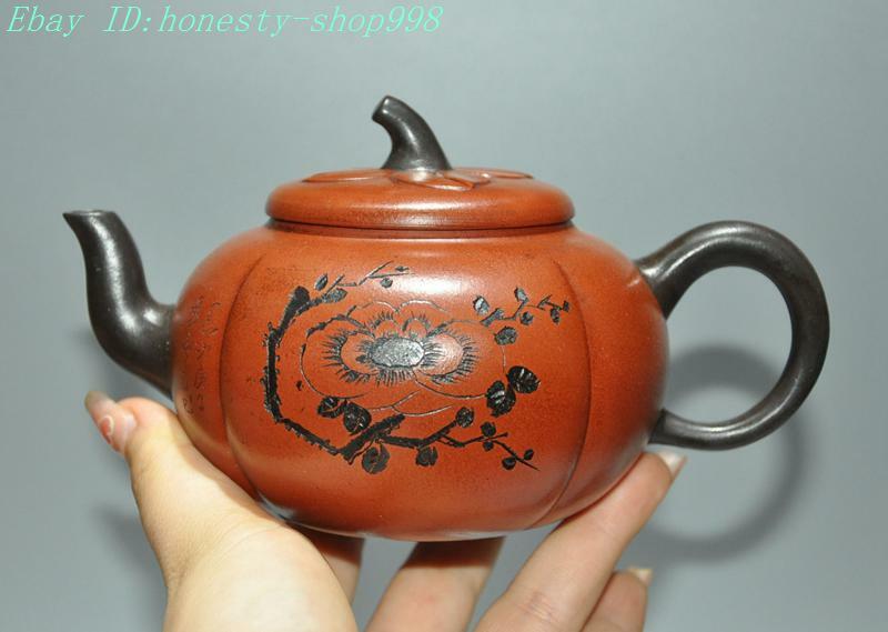 銅像　陶器 Chinese Yixing Zisha Clay Teapot Lion Pot Ge Taozhong 380ml