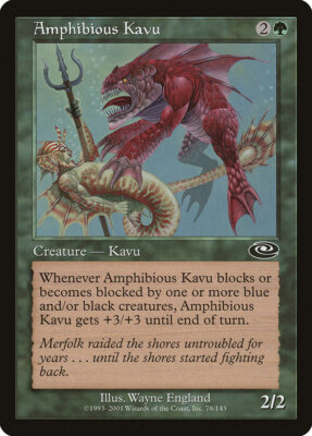 MTG Planeshift Amphibious Kavu Near Mint Englisch Magic Karte  118