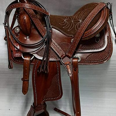 Western Ledersattel Barrel Racing Pleasure Trail Pferdesattel & Tack