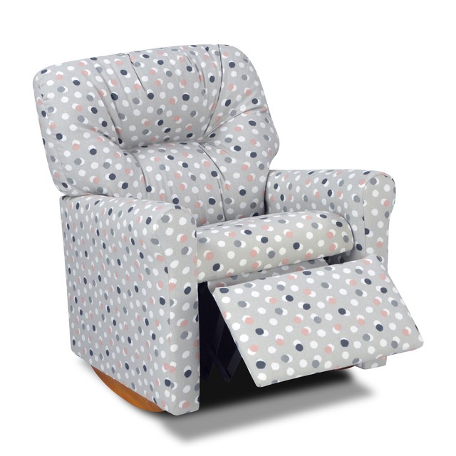 Dozydotes 15015 Contemporary Kids Rocker Recliner Chair Dot French