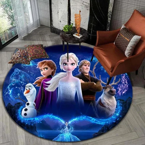 Frozen Pattern Round carpet kid's Playroom Rug bedroom*- - Picture 21 of 41