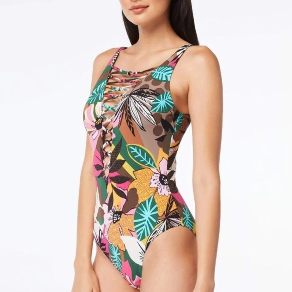 Traje de baño BLEU Rod Beattie para mujer 6 Run Wild‎ con cordones sumergirse una pieza nuevo sin etiquetas Foto 4 de 4