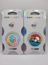 Lot Of 2 PopSockets Phone Grip Swappable POPGRIP Top PopSocket New