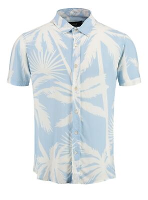 Key Largo Herren Hawaii Hemd Palms kurzarm Sommer Palmen Motiv Shirt MSH00022 
