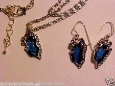 W-17 ADORABLE BUTTERFLY PENDANT "ROMAN STYLE" NECKLACE BUTTERFLY EARRINGS USA