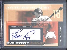2004 Fleer National Pastime Autograph Javy Lopez #SSA-JL 31/43 NM