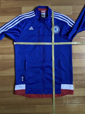 CHELSEA 2015 2016 HOME PRE MATCH FOOTBALL SOCCER JACKET ADIDAS