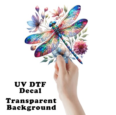 Dragonfly UV DTF Transparent Sticker / Decal