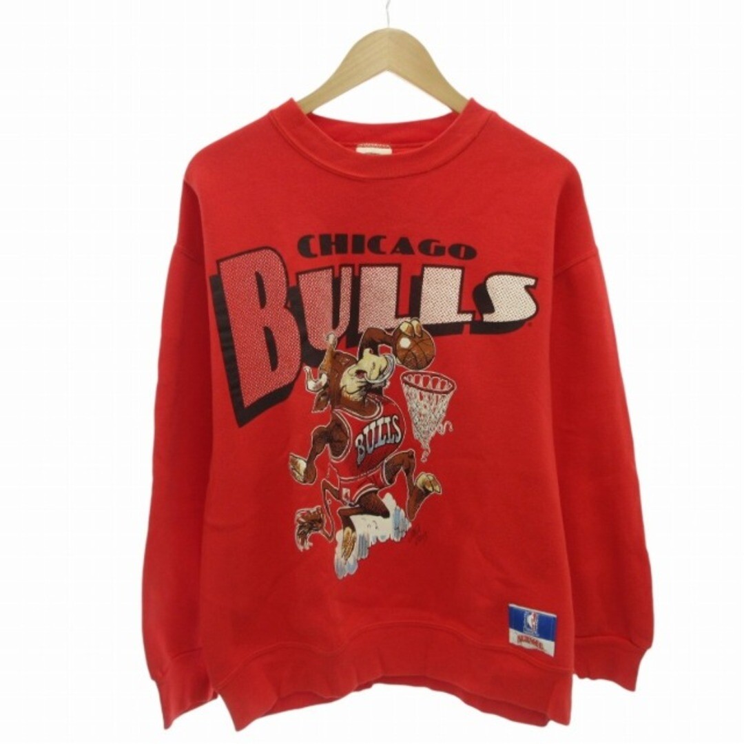 Nutmeg 90s Vintage Chicago Bulls Print Sweat Trainer Made in USA 