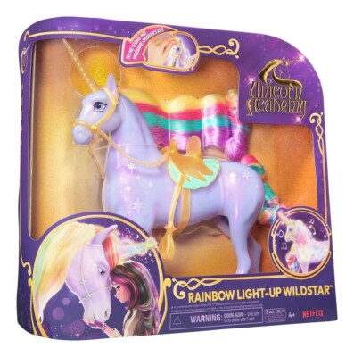 Unicorn Academy Rainbow Light-Up Wildstar mit Regenbogenlicht, Sound & Musik