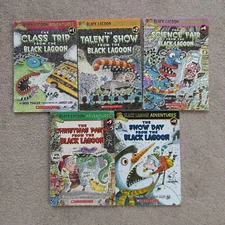 Lot Of 5 Black Lagoon Adventures Books #1 #2 #4 #9 #11. Mike Thaler & Jared Lee