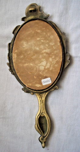 Handspiegel Schminkspiegel Spiegel Jugensdtil Art Messing filigrane Verzierungen - Bild 10 von 12