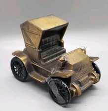 Vintage 4 " Brass 1974 Banthrico Chicago 1904 Car Coin Bank Rare